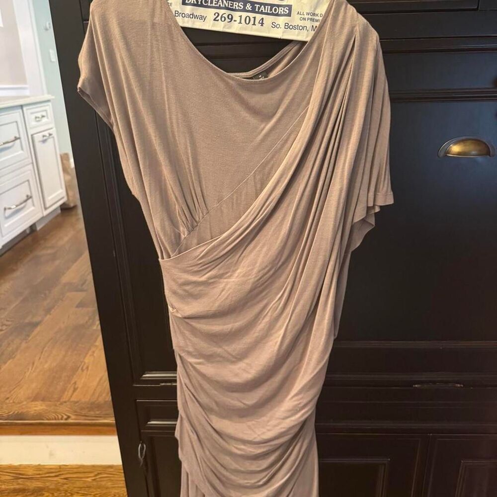 Trouve Women's Grey and Brown Dress